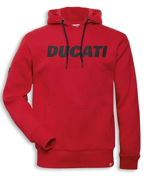 SWEAT CAPUCHE DUCATI LOGO ROUGE 1 SWEAT CAPUCHE DUCATI LOGO ROUGE