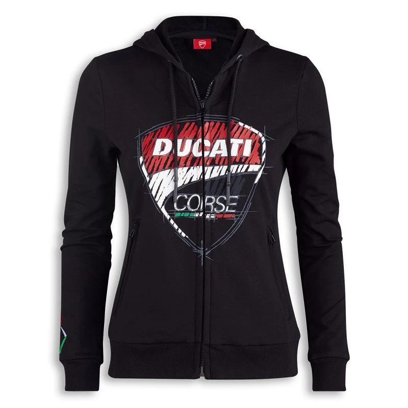 DUCATI SWEAT SHIRT CORSE FEMME 1 DUCATI SWEAT SHIRT CORSE FEMME