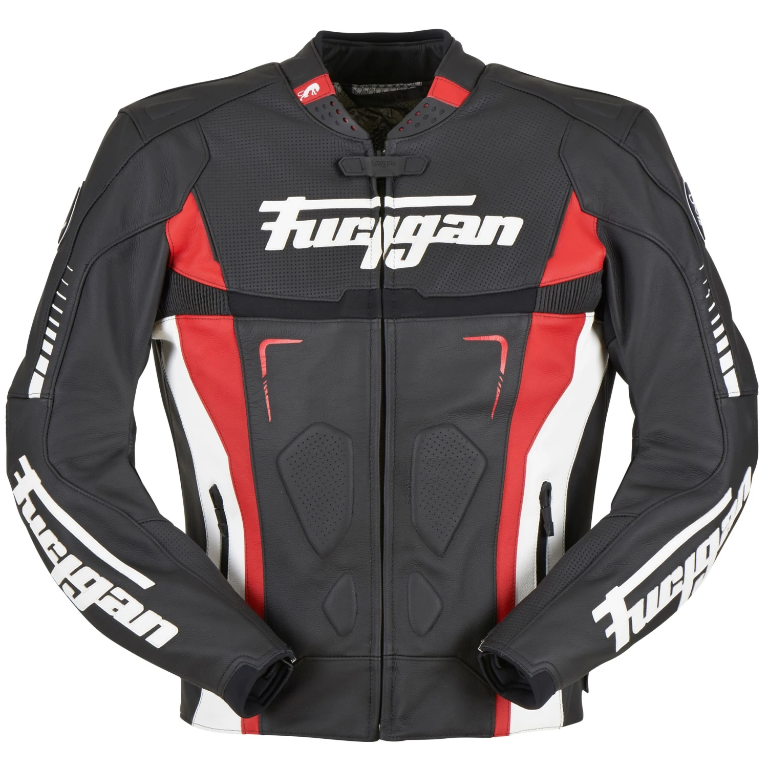 BLOUSON CUIR FURYGAN TRACK NOIR/ROUGE/BLANC 1 BLOUSON CUIR FURYGAN TRACK NOIR/ROUGE/BLANC