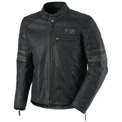 BLOUSON CUIR SCOTT MOTO VTG NOIR