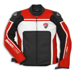 BLOUSON CUIR DUCATI CORSE 14 ROUGE