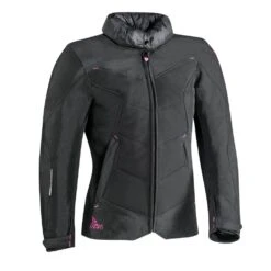VESTE TEXTILE IXON HELKA FEMME NOIR/FUSHIA
