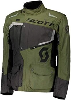 BLOUSON MOTO SCOTT DUAL RAID VERT/GRIS
