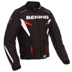 BLOUSON TEXTILE BERING FIZIO NOIR/BLANC/ROUGE