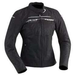 BLOUSON TEXTILE IXON HELIA FEMME NOIR/BLANC