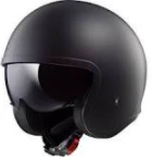 CASQUE JET LS2 OF 599 SPITFIRE SOLID NOIR