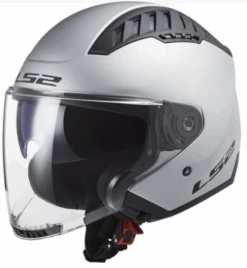 CASQUE JET LS2 OF600 COPTER ARGENT MATT