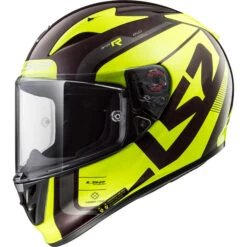 LS2 CASQUE ARROW STING CARBONE NOIR/JAUNE