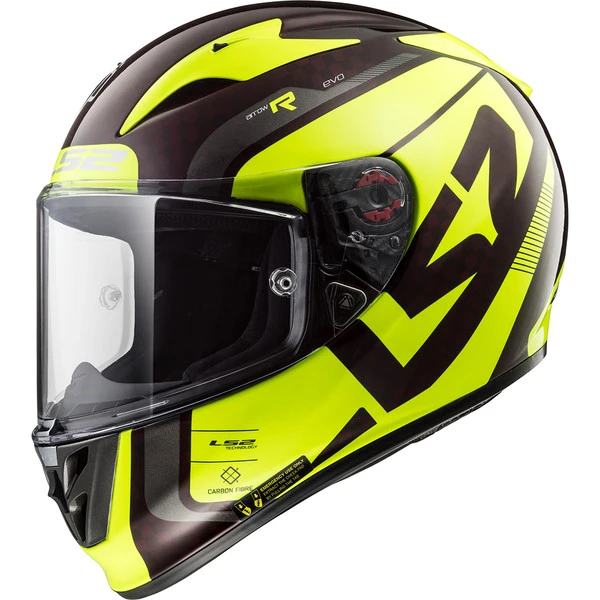 LS2 CASQUE ARROW STING CARBONE NOIR/JAUNE 1 LS2 CASQUE ARROW STING CARBONE NOIR/JAUNE