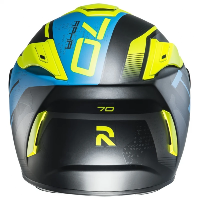 CASQUE HJC R-PHA 70 VIAS NOIR/BLEU/JAUNE FLUO 6 CASQUE HJC R-PHA 70 VIAS NOIR/BLEU/JAUNE FLUO – Image 6