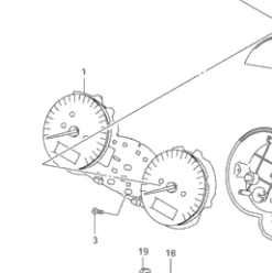 SUZUKI COMPTEUR GSF650S 2007/2008