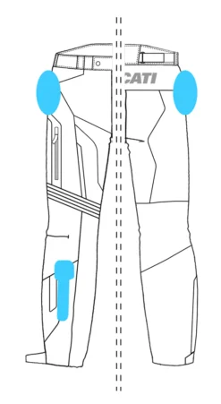 PANTALON DUCATI HOMME STRADA C4 TISSU 5 PANTALON DUCATI HOMME STRADA C4 TISSU -Équipement De Cyclisme ducati pantalon strada c4 goretex 98107015 2