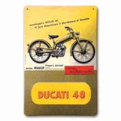 DUCATI PLAQUE METAL 48