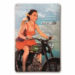 DUCATI PLAQUE METAL 60