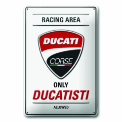 DUCATI PLAQUE METALIQUE DUCATI CORSE