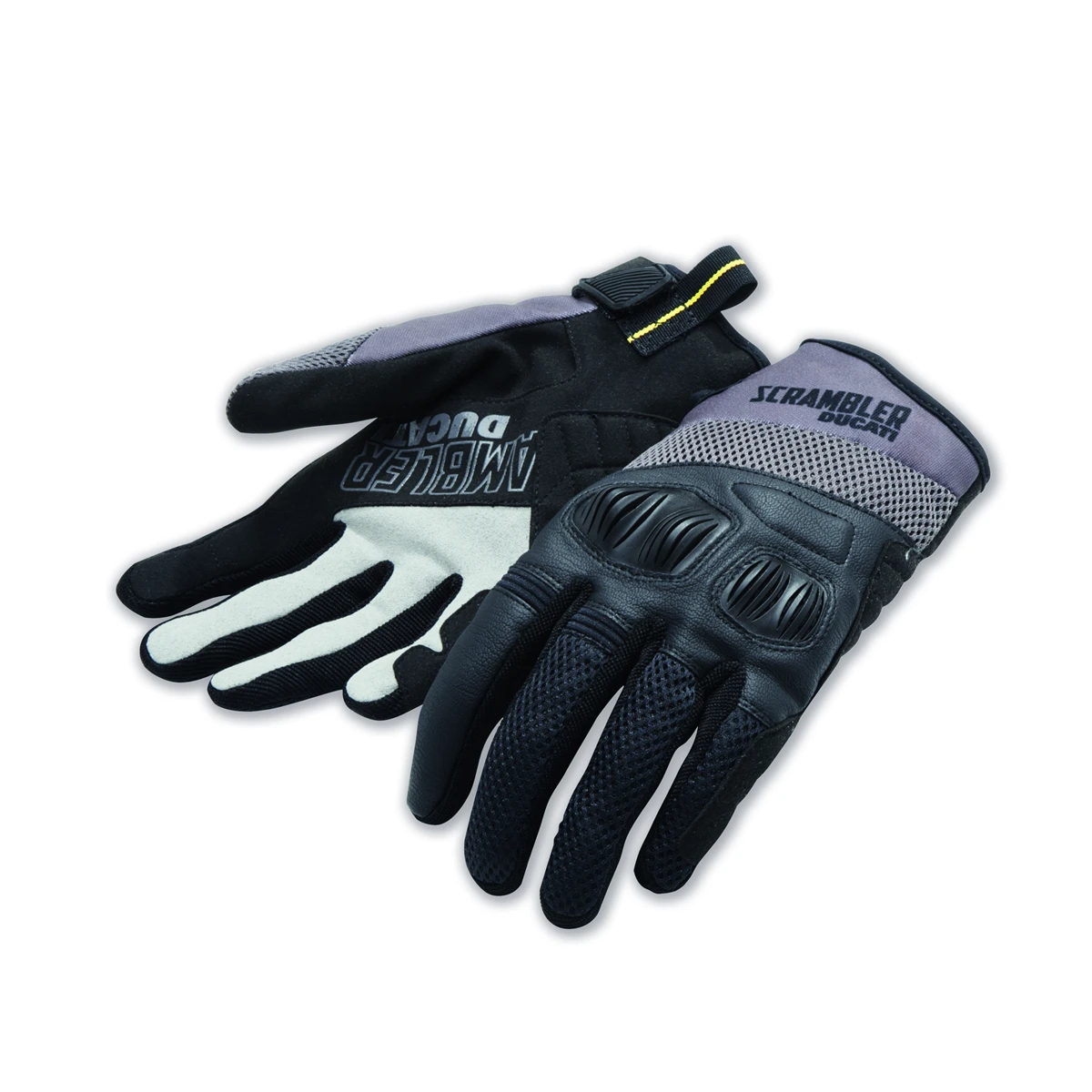 DUCATI SCRAMBLER GANTS OVERLAND 2 NOIR/GRIS 1 DUCATI SCRAMBLER GANTS OVERLAND 2 NOIR/GRIS