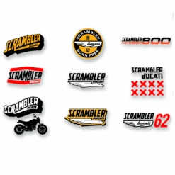 DUCATI SCRAMBLER LOGOS AUTOCOLLANT LIFESTYLE