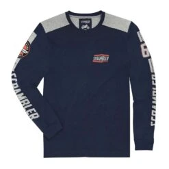 DUCATI SCRAMBLER T-SHIRT FLAT TRACK BLUE ML