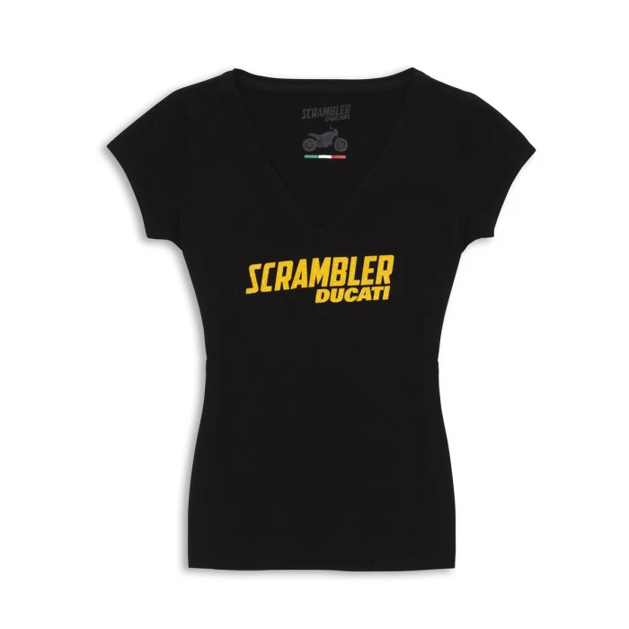 DUCATI SCRAMBLER T-SHIRT MIDNIGHT DONNA 1 DUCATI SCRAMBLER T-SHIRT MIDNIGHT DONNA