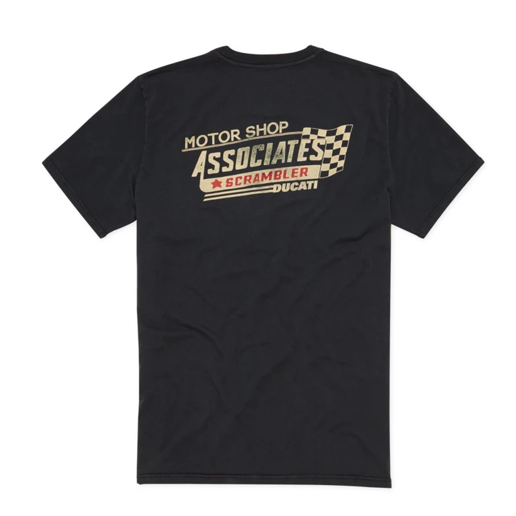 DUCATI SCRAMBLER T-SHIRT MOTOR SHOP 2 DUCATI SCRAMBLER T-SHIRT MOTOR SHOP – Image 2