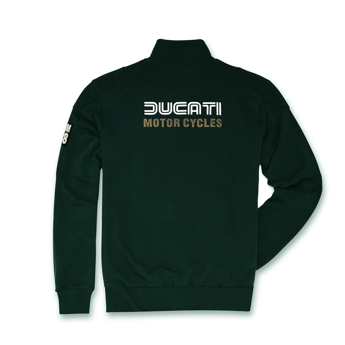 DUCATI SWEAT SHIRT ZIPPE IOM 78 VERT 2 DUCATI SWEAT SHIRT ZIPPE IOM 78 VERT – Image 2