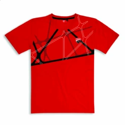 DUCATI T-SHIRT GRAPHIC NET ROUGE