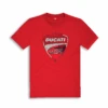 DUCATI T-SHIRT CORSE SKETCH ROUGE