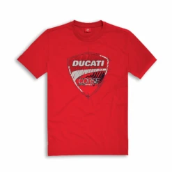 DUCATI T-SHIRT CORSE SKETCH ROUGE