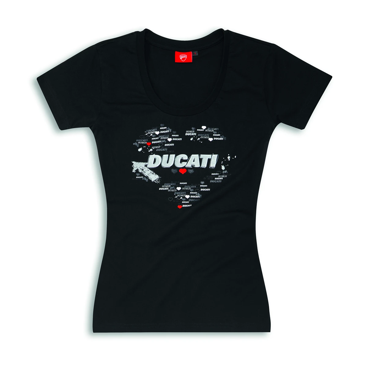 DUCATI T-SHIRT FEMME GRAPHIC ART HEART 1 DUCATI T-SHIRT FEMME GRAPHIC ART HEART