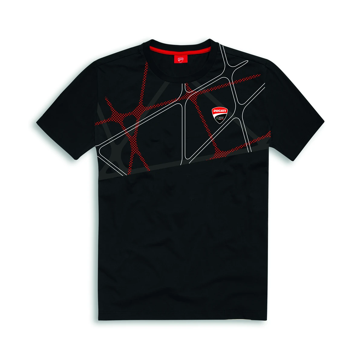 DUCATI T-SHIRT GRAPHIC NET NOIR 1 DUCATI T-SHIRT GRAPHIC NET NOIR