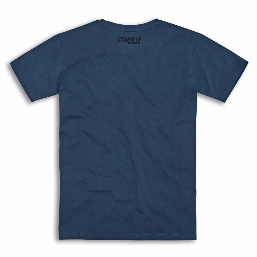 T-SHIRT SCRAMBLER DARK LIGHT BLEU 2 T-SHIRT SCRAMBLER DARK LIGHT BLEU – Image 2
