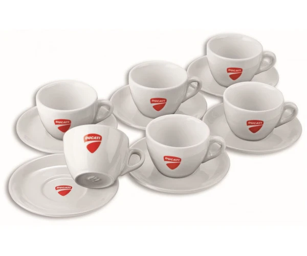 Service 6 Tasses Cappuccino DUCATI 1 Service 6 Tasses Cappuccino DUCATI