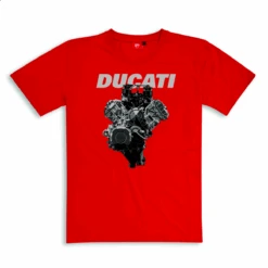 DUCATI T-SHIRT DESMO 4 ROUGE