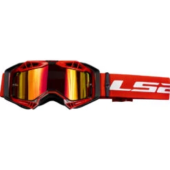 LS2 MASQUE PRO AURA 7 LS2 MASQUE PRO AURA -Équipement De Cyclisme masque cross tout terrain ls2 aura pro rouge red antibuee 1