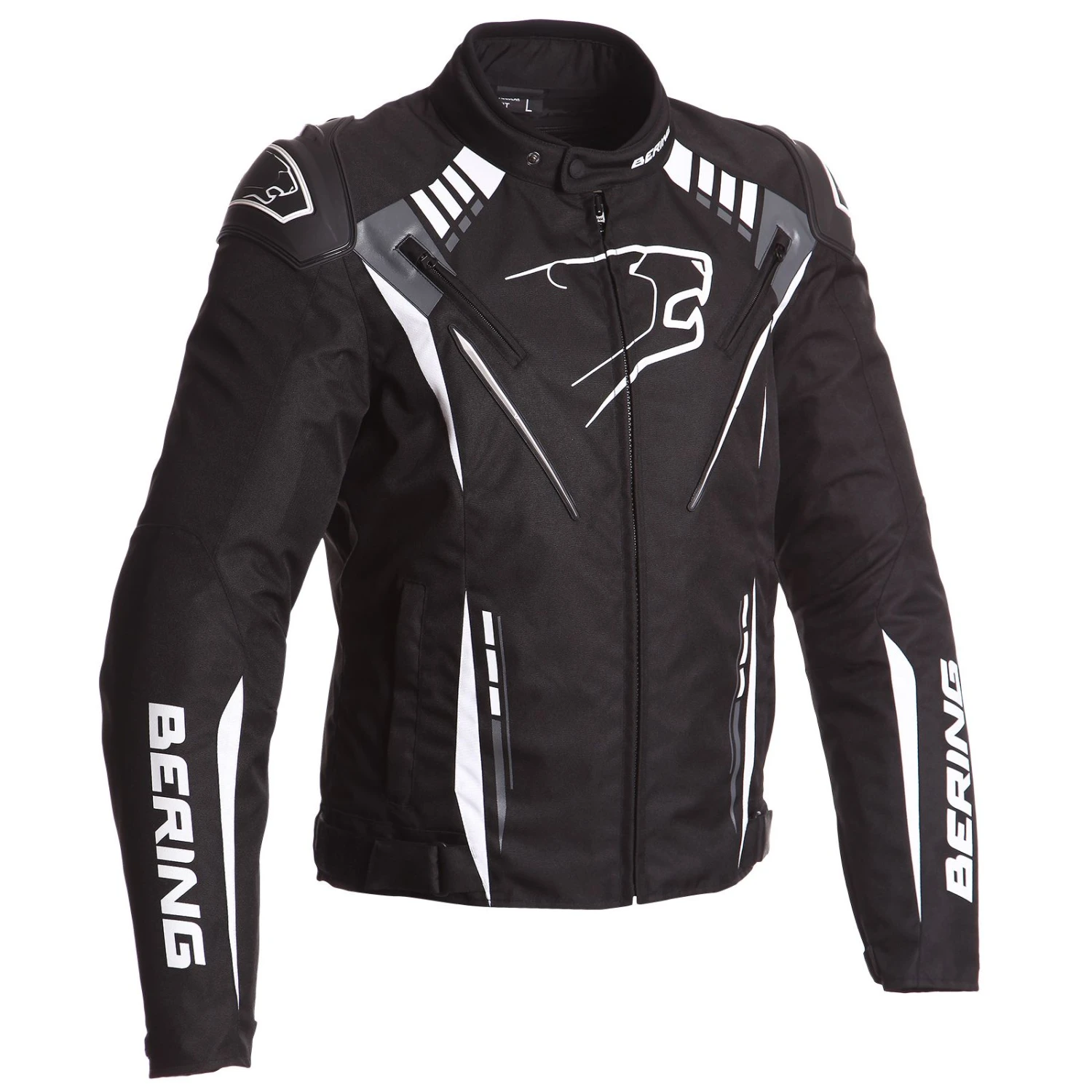 BLOUSON TEXTILE BERING PRIMO-R NOIR/BLANC 1 BLOUSON TEXTILE BERING PRIMO-R NOIR/BLANC
