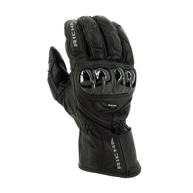 GANTS CUIR IMPERMEABLE RICHA HAWK WP NOIR 1 GANTS CUIR IMPERMEABLE RICHA HAWK WP NOIR