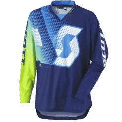 MAILLOT TEXTILE CROSS SCOTT DIRT 350 KID BLEU/VERT