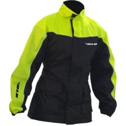 VESTE ANTI-PLUIE BLH HAUTE VISIBILITE NOIR/FLUO