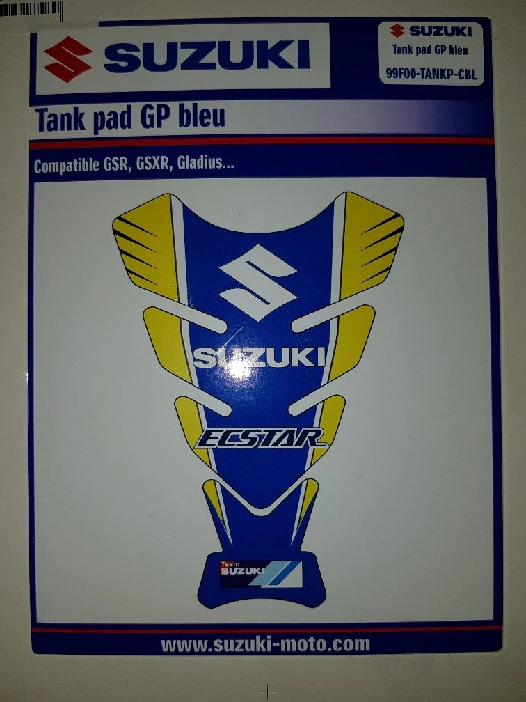 SUZUKI PROTECTION DE RESERVOIR GSX-R GP BLEU 1 SUZUKI PROTECTION DE RESERVOIR GSX-R GP BLEU