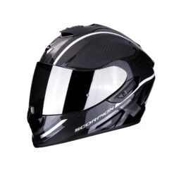 SCORPION CASQUE EXO 1400 AIR CARBON GRAND NOIR/BLANC