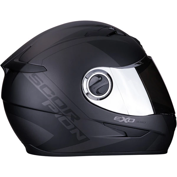 SCORPION CASQUE EXO 490 PACE NOIR/ARGENT 2 SCORPION CASQUE EXO 490 PACE NOIR/ARGENT – Image 2
