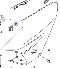 SUZUKI ECOPE RESERVOIR GAUCHE B-KING 2008/2009