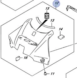 SUZUKI ECOPE CENTRALE RESERVOIR GSR 750 2011-2015