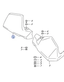 SUZUKI PARE MAIN DL1000 (2012) / DL650 (2017-2018) V-STROM