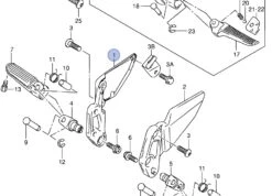 SUZUKI PLATINE REPOSE PIED SV 650 (2003)