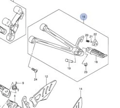 SUZUKI REPOSE PIED PASSAGER GSX-R1000 2005/2006