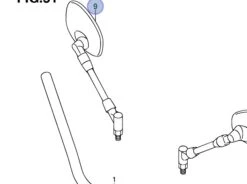 SUZUKI RETROVISEUR GSF1250 BANDIT (2010-2011)