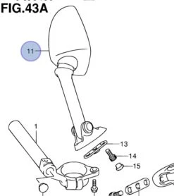 SUZUKI RETROVISEUR GSX-R600/GSX-R750/GSX-R1000